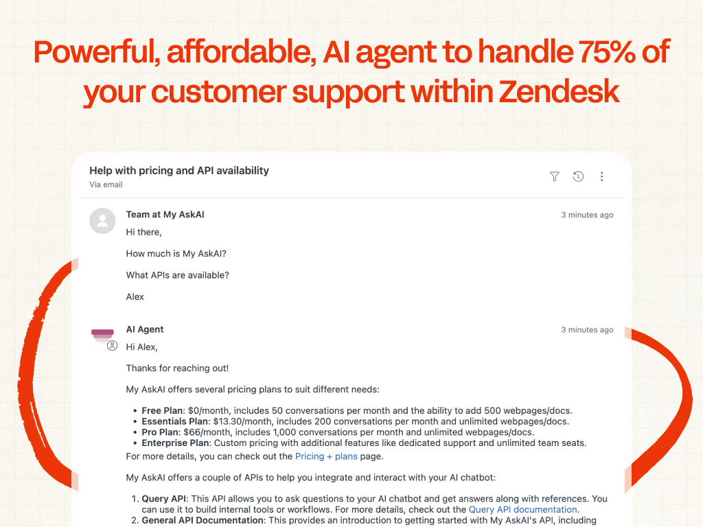 AI Customer Service Agent by My AskAI screenshot 1